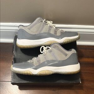 Jordan Kids Sneakers Gray and White